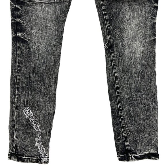 Dreamland Men's Denim Jeans Size 38 Maneuver Pierced Rinse Black 1st Gen - Picture 9 of 11